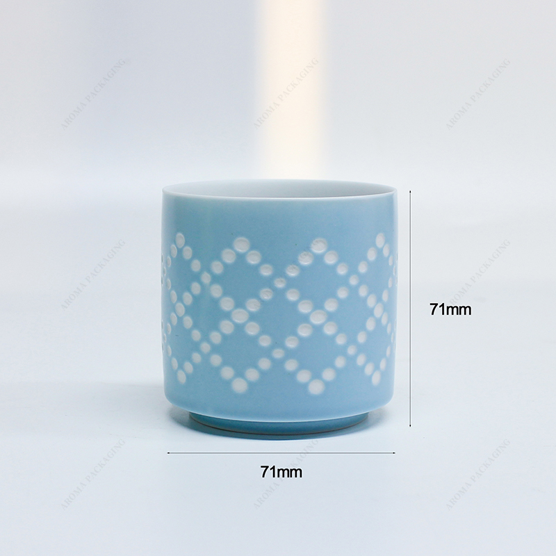 Custom size ceramic candle jar
